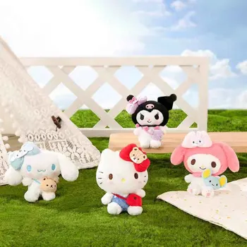 Kawaii Anime Pluszowe Zabawki Kuromi My Melody Cinnamon Hellokts Cp Seria Miękka Lalka Zwierzęta Ładny Pluszowy Brelok Wisiorek Prezent