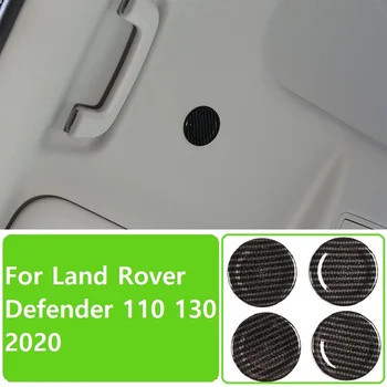 NOWOŚĆ!!! ABS Chrom Włókna Węglowego Dla Land Rover Defender 110 130 2020-2021 Dachu Samochodu Mikrofon Dekoracji Pokrywa Akcesoria