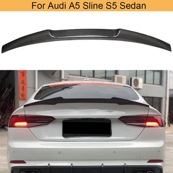Samochodowy Tylny Spojler Na Skrzydło Bagażnika Do Audi A5 Sline S5 Sedan 2017-2019 Tylny Spojler Na Skrzydło Bagażnika Z Włókna Węglowego